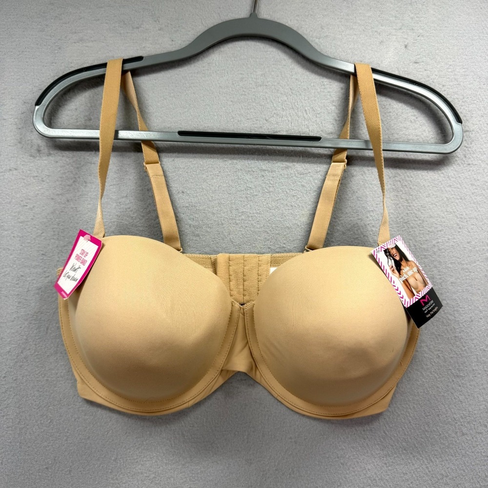 Maidenform Self Expressions Ultimate Stay Put Push Up Bra Womens 40DD Nude Beige